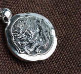 Pendentif Dragon<br> Symbole Chinois "Argent" - Dragon-chinois