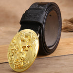 Ceinture Dragon<br> En Cuir Imprimé - Dragon-chinois