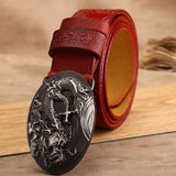 Ceinture Dragon<br> En Cuir Imprimé - Dragon-chinois