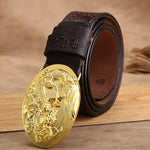 Ceinture Dragon<br> En Cuir Imprimé - Dragon-chinois
