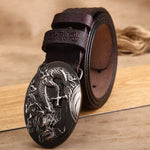 Ceinture Dragon<br> En Cuir Imprimé - Dragon-chinois