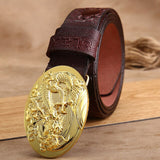 Ceinture Dragon<br> En Cuir Imprimé - Dragon-chinois