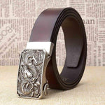 Ceinture Dragon<br> Cuir Homme - Dragon-chinois