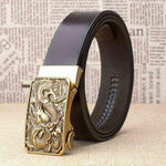 Ceinture Dragon<br> Cuir Homme - Dragon-chinois