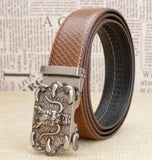 Ceinture Dragon<br> En Cuir Couleur OR - Dragon-chinois