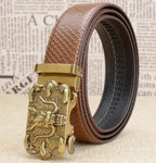 Ceinture Dragon<br> En Cuir Couleur OR - Dragon-chinois