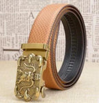 Ceinture Dragon<br> En Cuir Couleur OR - Dragon-chinois