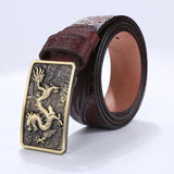 Ceinture Dragon<br> Cuir Épaisse - Dragon-chinois