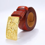 Ceinture Dragon<br> Cuir Épaisse - Dragon-chinois