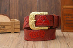 Ceinture dragon<br> Cuir de Qualité pour Homme - Dragon-chinois