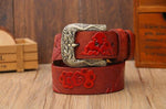 Ceinture dragon<br> Cuir de Qualité pour Homme - Dragon-chinois