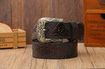 Ceinture dragon<br> Cuir de Qualité pour Homme - Dragon-chinois