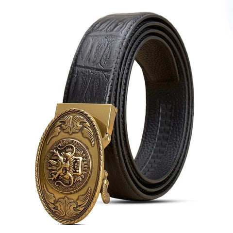 Ceinture Dragon<br> Cuir Personnalisée - Dragon-chinois