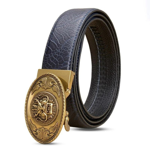 Ceinture Dragon<br> Cuir Artisan - Dragon-chinois