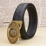 Ceinture Dragon<br> Cuir Artisan - Dragon-chinois