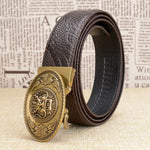 Ceinture Dragon<br> Cuir Artisan - Dragon-chinois