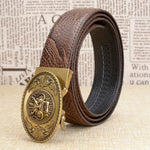 Ceinture Dragon<br> Cuir Artisan - Dragon-chinois