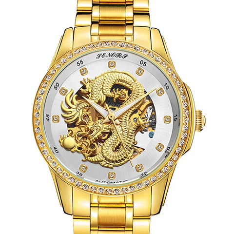 Montre Dragon<br> Bracelet Acier Homme - Dragon-chinois