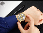 Montre Dragon<br> Cuir Marron Large - Dragon-chinois