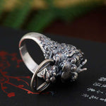 Bague Dragon<br> Viking "Argent" - Dragon-chinois