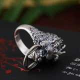 Bague Dragon<br> Viking "Argent" - Dragon-chinois