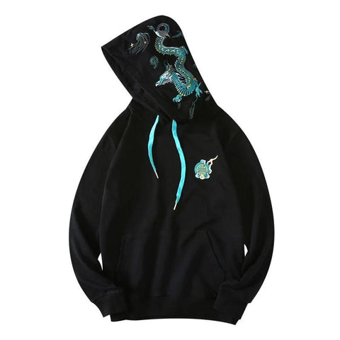 Sweat Dragon<br> Broderie Japonaise - Dragon-chinois