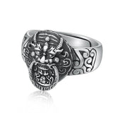 Bague Dragon<br> Pouvoir Bouddhiste "Argent" - Dragon-chinois