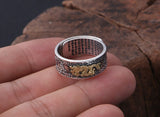 Bague Dragon<br> Tigre Légendaire "Argent" - Dragon-chinois