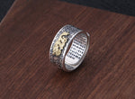 Bague Dragon<br> Tigre Légendaire "Argent" - Dragon-chinois