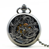 Montre Gousset<br> Dragon de Poche de Luxe - Dragon-chinois