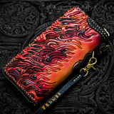 Portefeuille Dragon <br> Cuir Personnalisé - Dragon-chinois