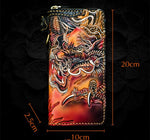 Portefeuille Dragon <br> Cuir Personnalisé - Dragon-chinois