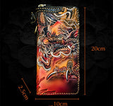Portefeuille Dragon <br> Cuir Personnalisé - Dragon-chinois