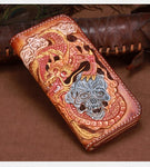 Porte Feuille Dragon <br> Cuir - Dragon-chinois