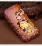 Porte Feuille Dragon <br> Cuir - Dragon-chinois