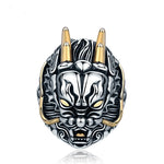 Bague Dragon<br> Lion "Acier" - Dragon-chinois