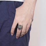 Bague Dragon<br> Lion "Acier" - Dragon-chinois