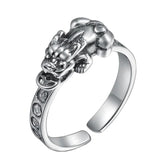 Bague Dragon<br> Lion "Argent" - Dragon-chinois
