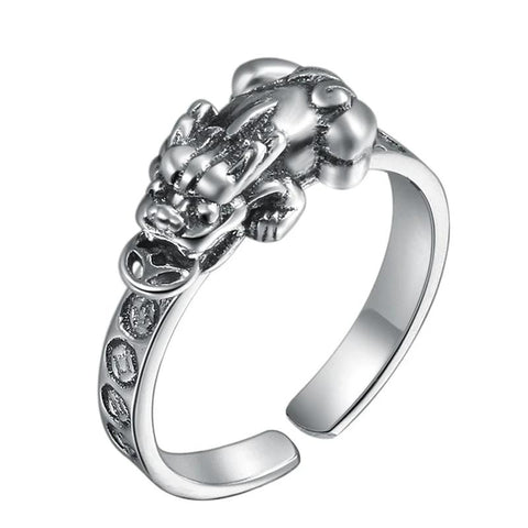 Bague Dragon<br> Lion "Argent" - Dragon-chinois