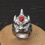 Bague Dragon<br> Rhinocéros "Argent" - Dragon-chinois
