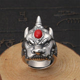 Bague Dragon<br> Rhinocéros "Argent" - Dragon-chinois