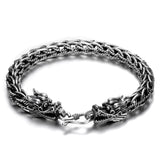 Bracelet Dragon <Br> Tête de Ryujin "Argent" - Dragon-chinois