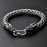 Bracelet Dragon <Br> Tête de Ryujin "Argent" - Dragon-chinois