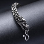 Bracelet Dragon <Br> Tête de Ryujin "Argent" - Dragon-chinois