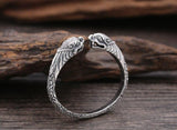 Bracelet Dragon <br>Jonc Gravé Celtique " Argent" - Dragon-chinois