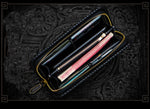 Porte Feuille Dragon <br> Cuir Noir - Dragon-chinois