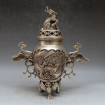 Brûle Parfum<br> Babou "Argent" - Dragon-chinois