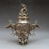 Brûle Parfum<br> Babou "Argent" - Dragon-chinois