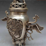 Brûle Parfum<br> Babou "Argent" - Dragon-chinois