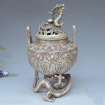 Brûle Parfum<br> Bronze Ancien - Dragon-chinois